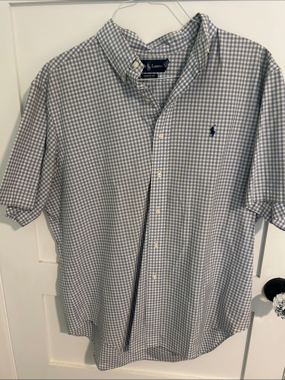 Polo by Ralph Lauren Short-Sleeve Button-Down in Blue Gingham